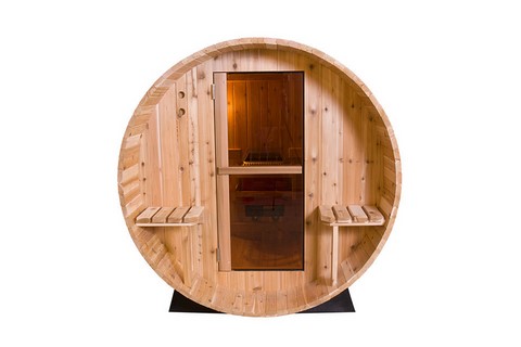 sauna red cédar forme tonneau